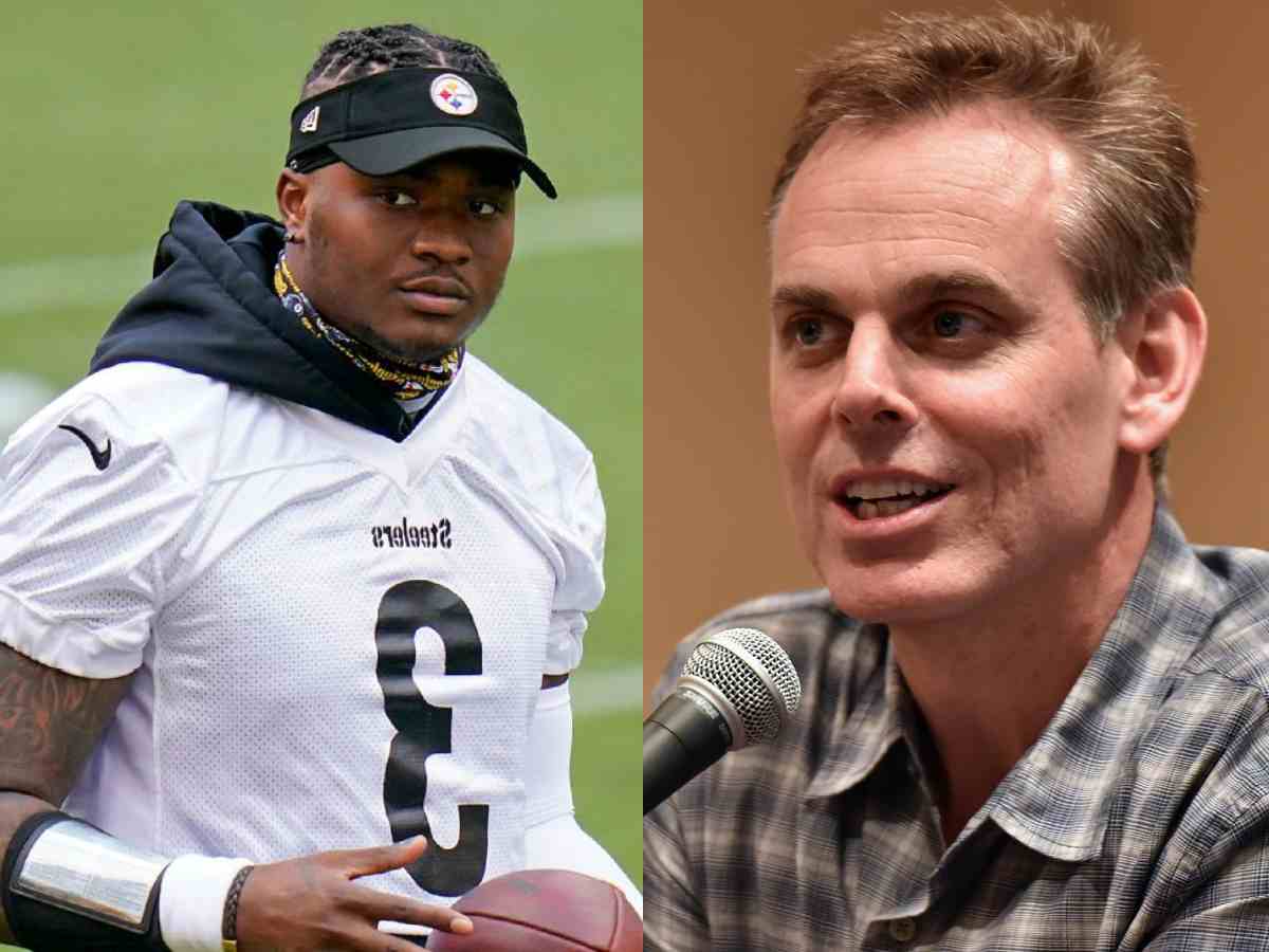 Dwayne Haskins (L) and Colin Cowherd (R)