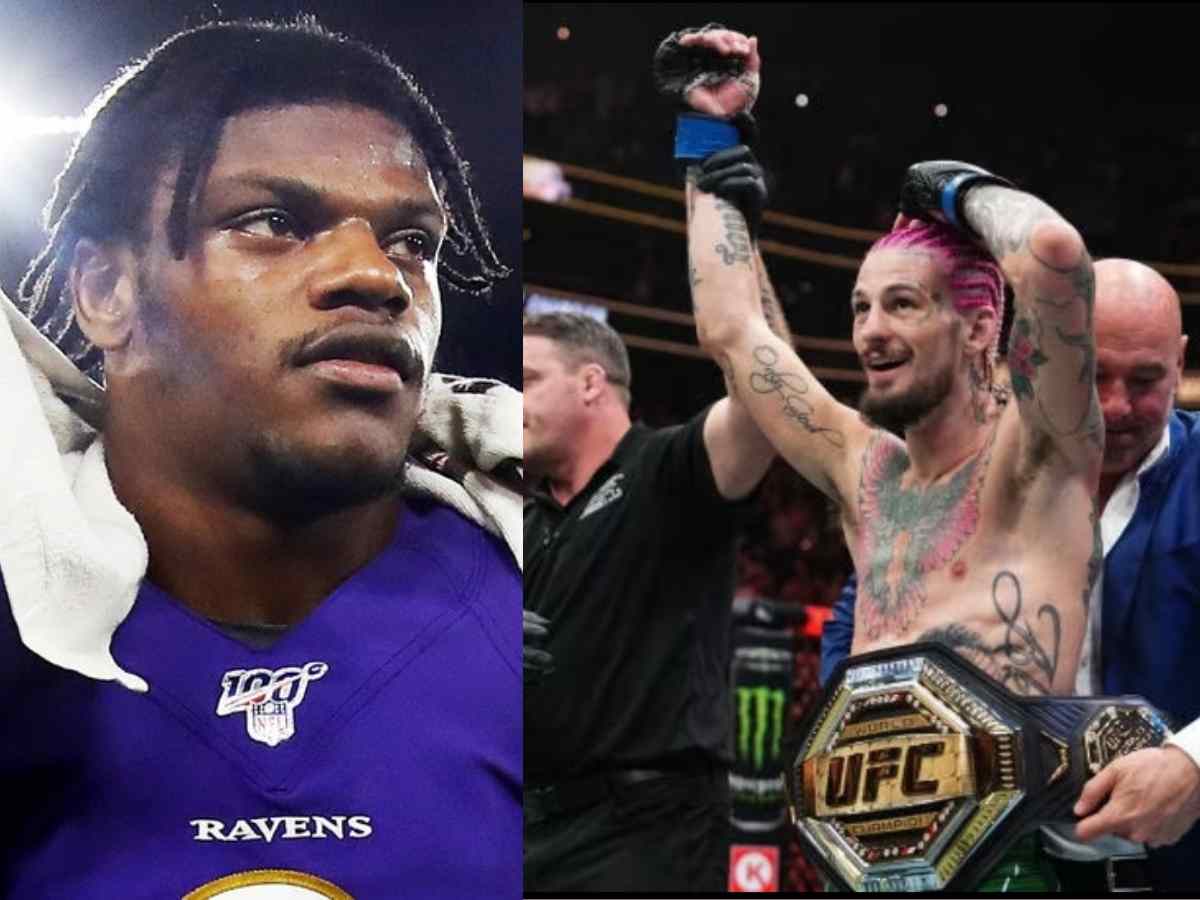 NFL star Lamar Jackson elated after Sean O’Malley knocks out Aljamain Sterling at UFC 292