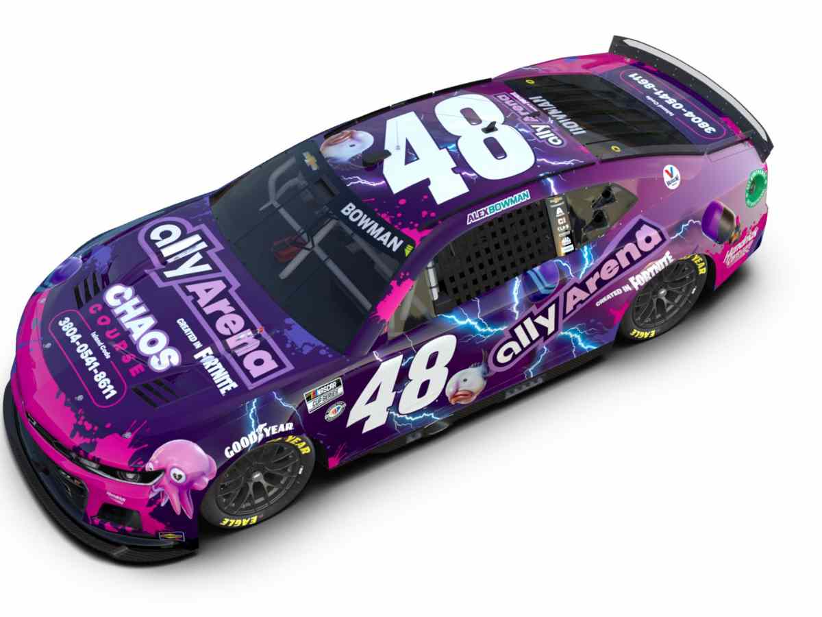 Alex Bowman Fortnite paint scheme (Credits: X)