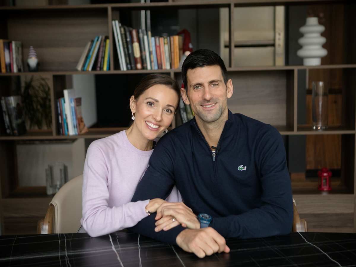 Jelena Djokovic jokingly blames her husband Novak Djokovic for keeping her up late owing to his late-night win in the Cincinnati Masters against Carlos Alcaraz