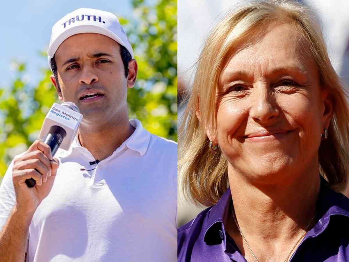 “One ugly forehand,” Martina Navratilova makes a brutal assessment of Republican Presidential candidate Vivek Ramaswamy’s tennis skills taking a dig on his politics