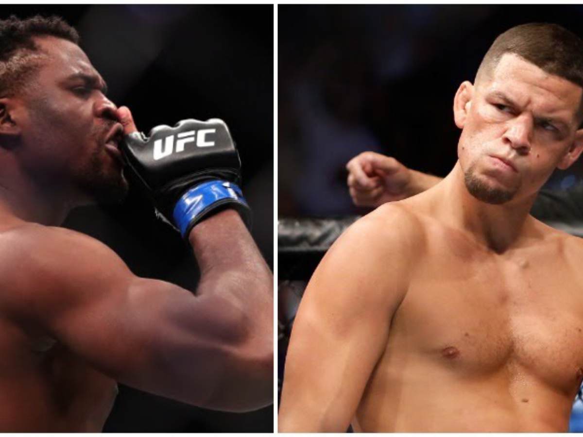 Francis Ngannou and Nate Diaz