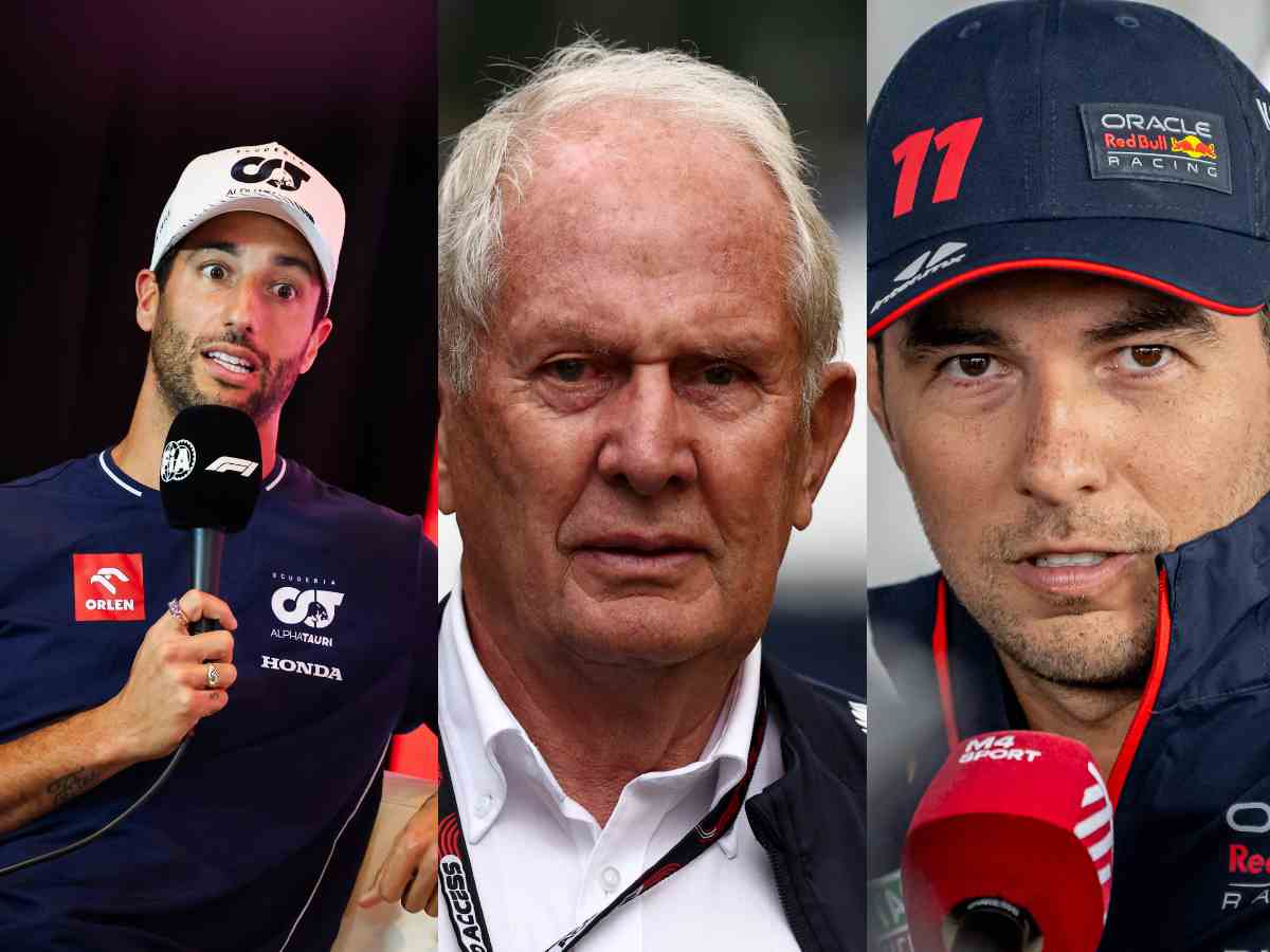 Sergio Perez’s Red Bull seat in doubt following Helmut Marko’s dinner discussion with Daniel Ricciardo