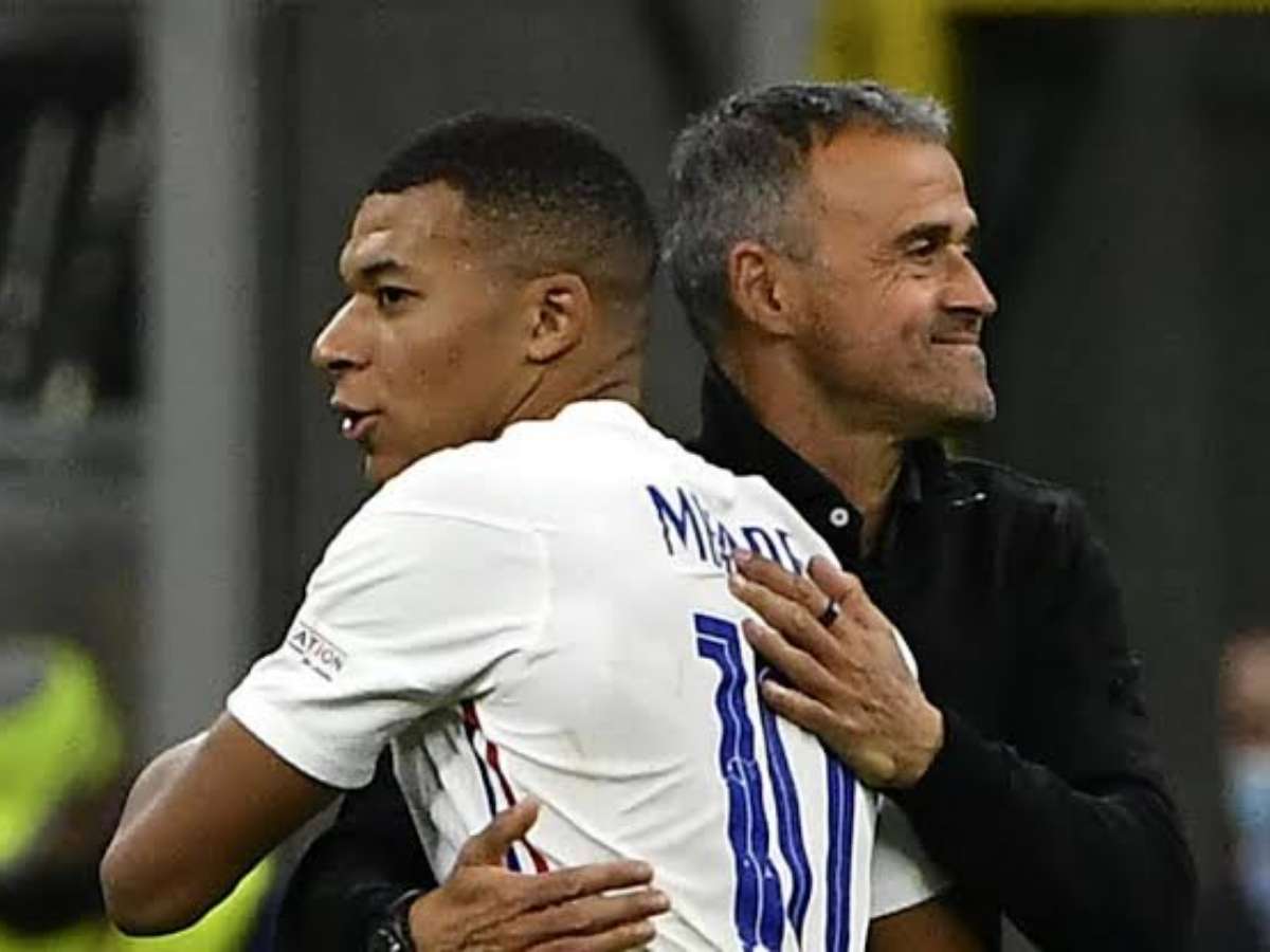 Kylian Mbappe and Luis Enrique