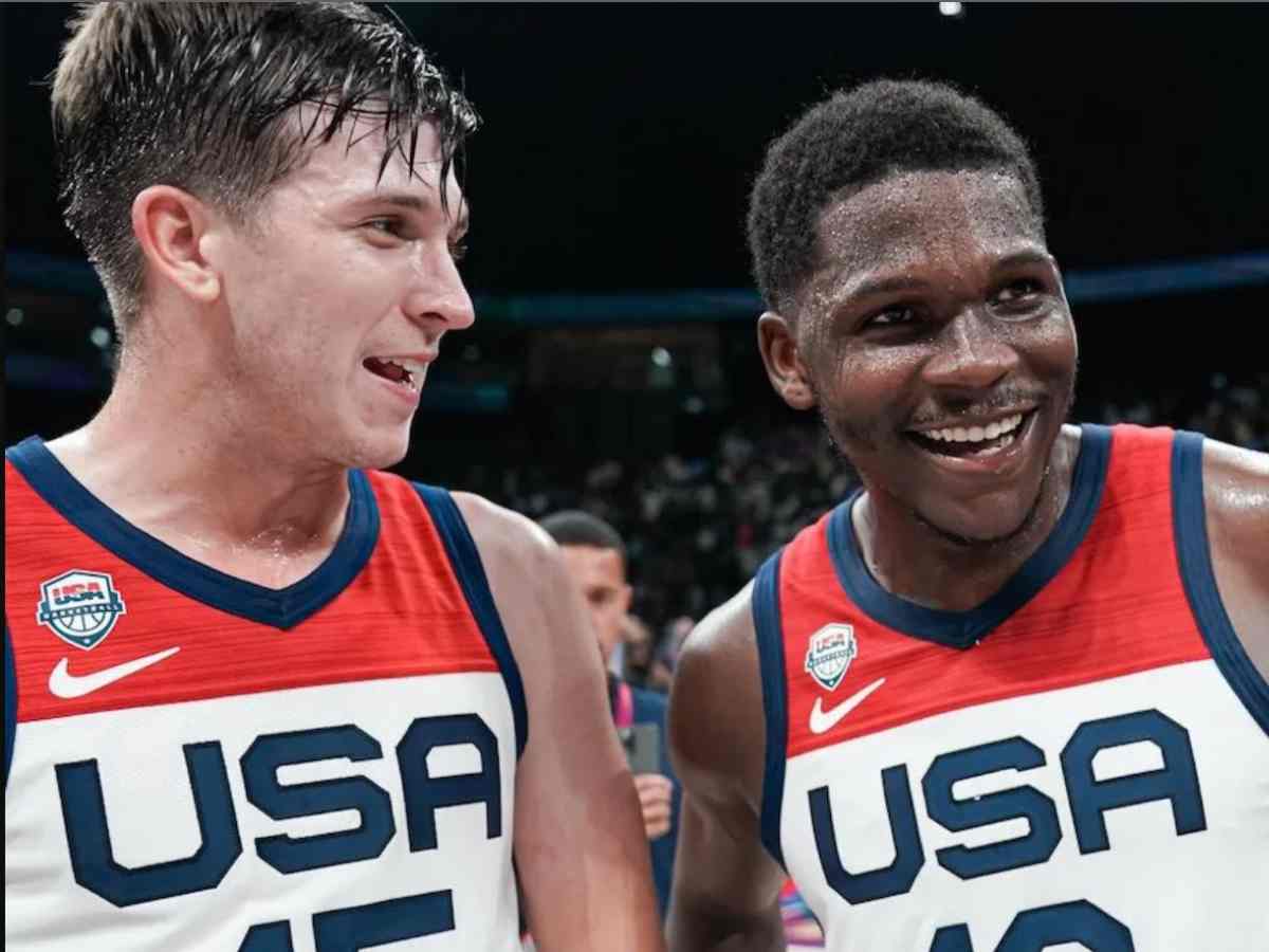 Watch: “You’re HIM” – Team USA’s Anthony Edwards and Austin Reaves share HILARIOUS post game moment