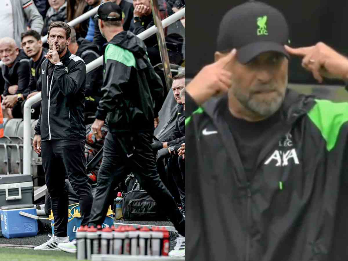 Jurgen Klopp was spotted emulating Marcus Rashford’s iconic celebration after Liverpool pulled off a stunner against Newcastle