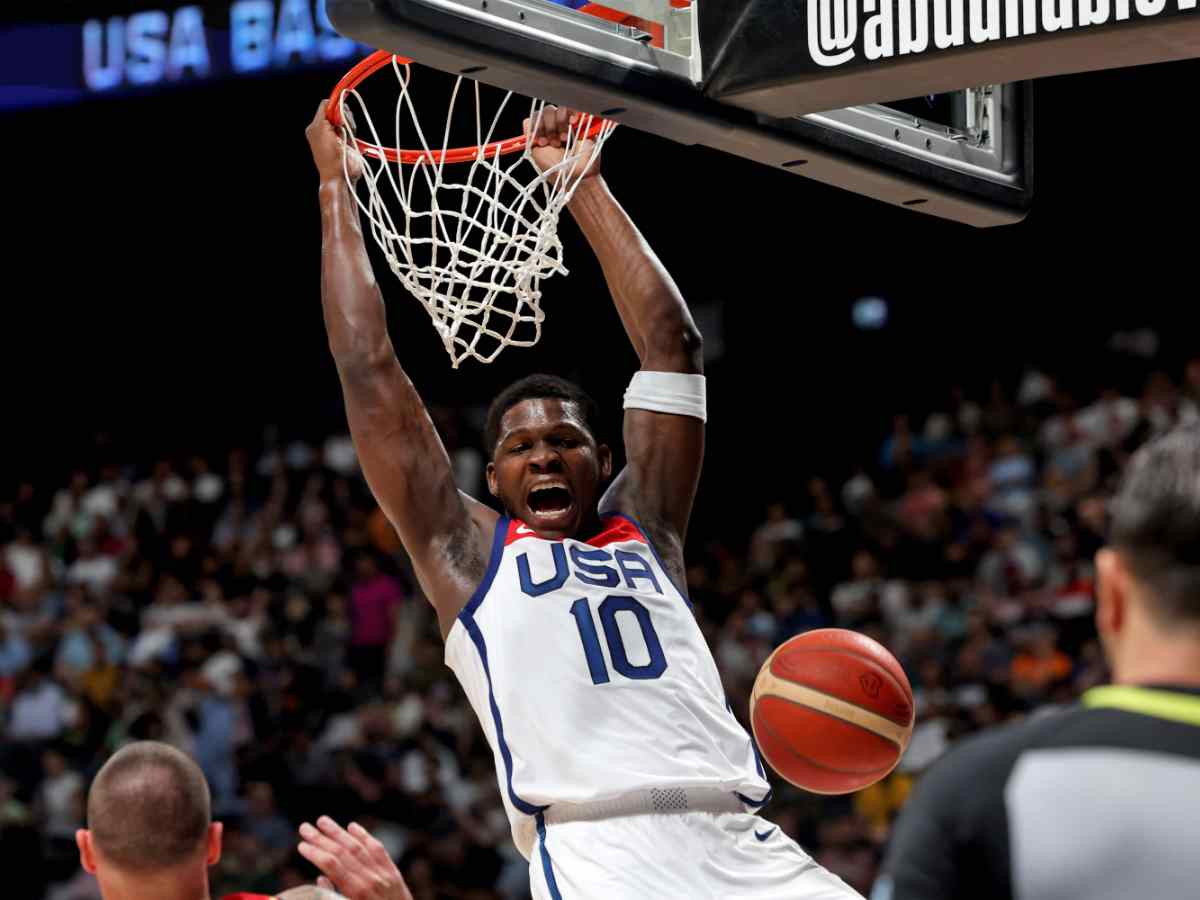 Watch: Anthony Edwards LASHES BACK at ‘screaming’ fan during Team USA vs Greece