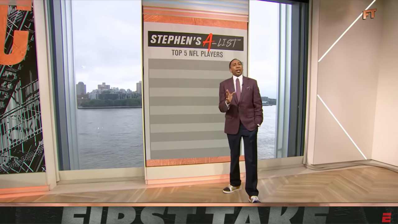 Stephen A. Smith SNUBS Jalen Hurts from his Top 5 NFL Players list featuring Patrick Mahomes, Joe Burrow, and Nick Bosa