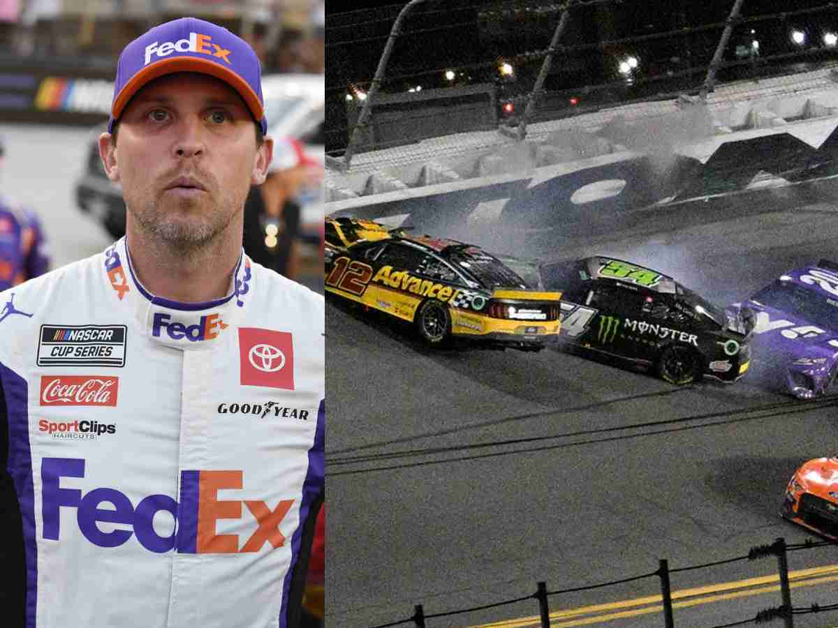 Denny Hamlin draws parallels between Ryan Blaney's Daytona wreck and ...