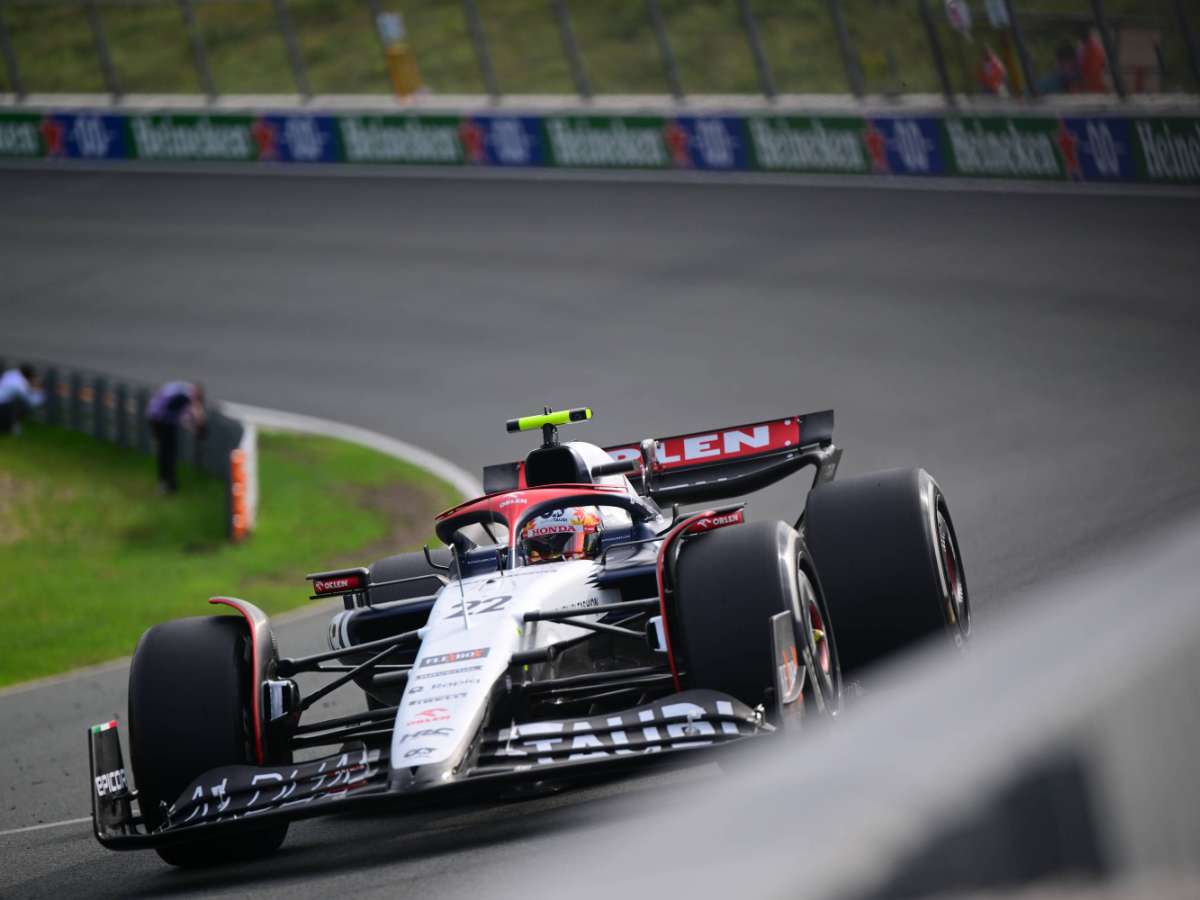 Yuki Tsunoda driving the AlphaTauri AT04 at the Dutch GP (image via IMAGO)