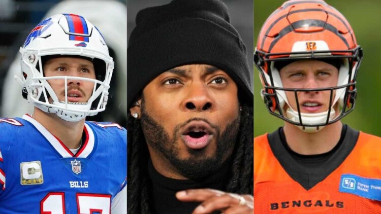 Richard Sherman hypes Joe Burrow up over Josh Allen claiming the ...