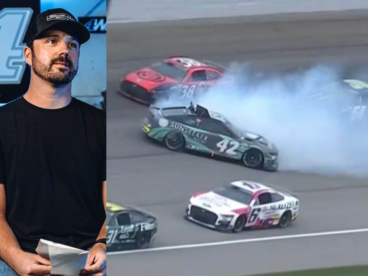 WATCH: “Karma, Mickey Mouse Motor Club”- Josh Berry who replaced suspended Noah Gragson in LMC No:42 car crashes hard into the wall, fans react