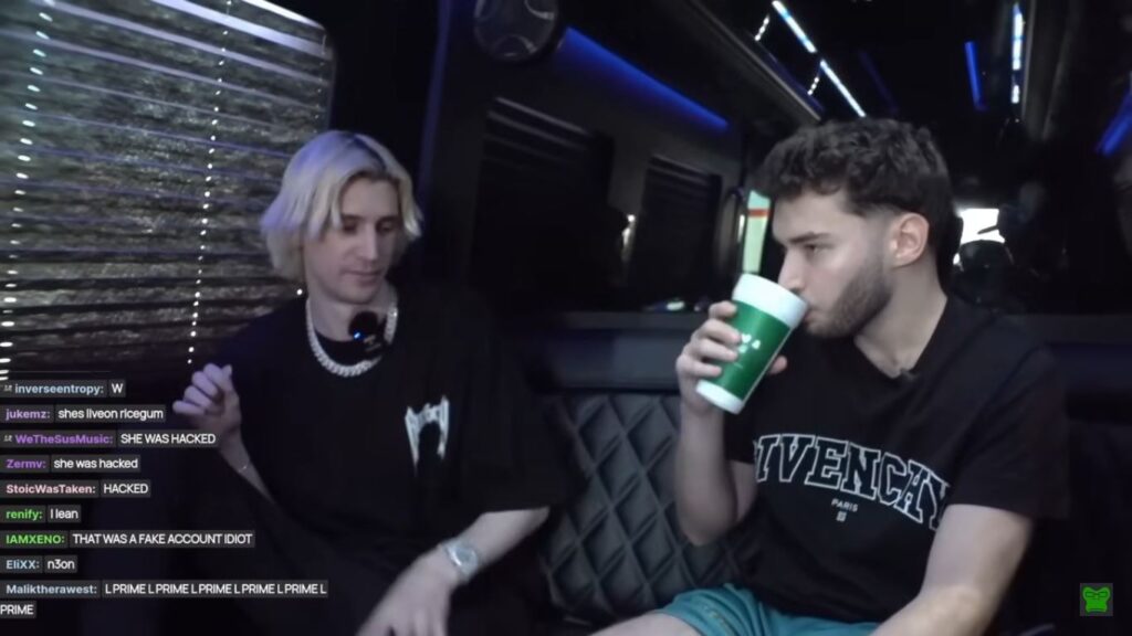 Adin Ross and xQc talking about Lil Tay