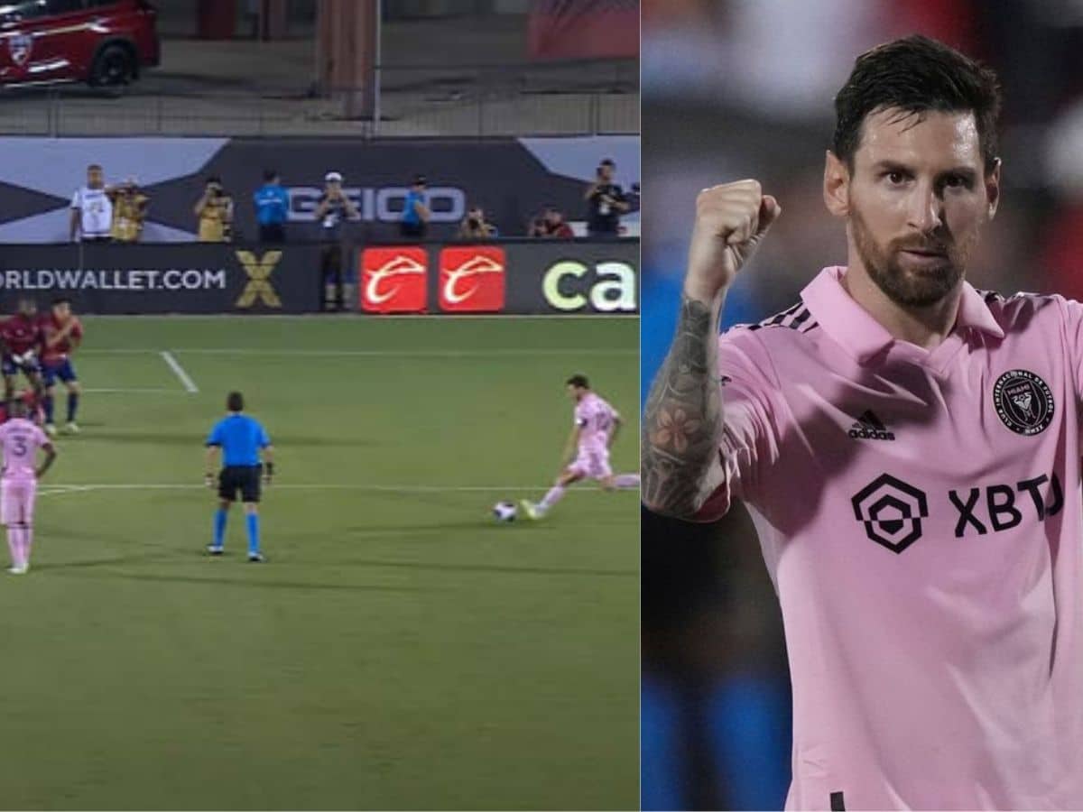 WATCH: Lionel Messi’s BREATHTAKING free kick saves Inter Miami’s day as the team crushes Dallas in penalties to reach Leagues Cup QF