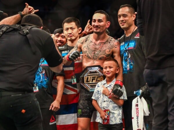 Max Holloway and son