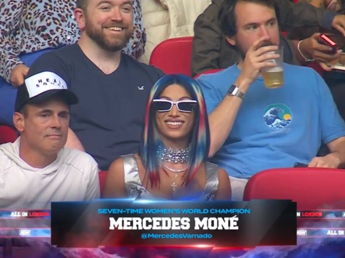 WATCH: Former WWE Women’s Champion Mercedes Mone (fka Sasha Banks) spotted at AEW All In