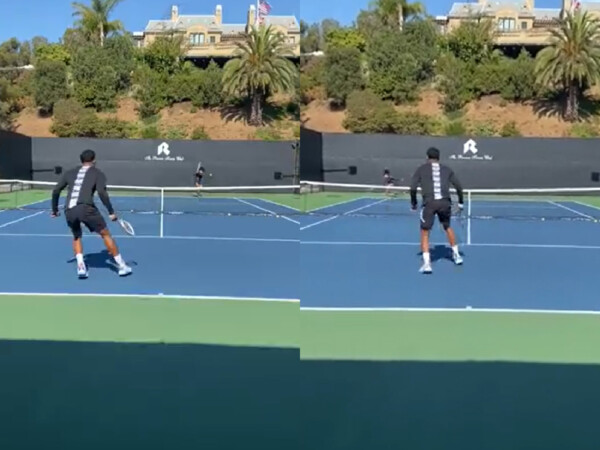 WATCH: Naomi Osaka spotted playing with LA Lakers' Rui Hachimura as she ...