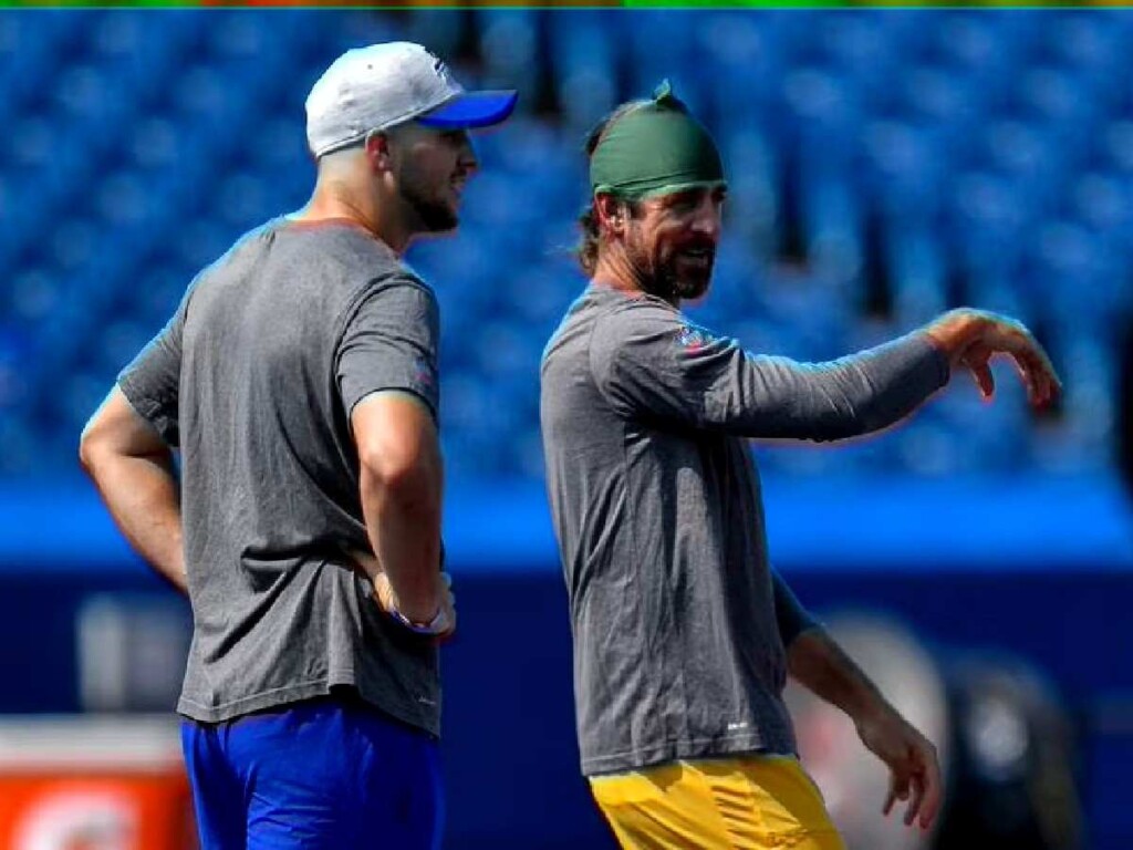 with Aaron Rodgers. (IMAGE: AP)