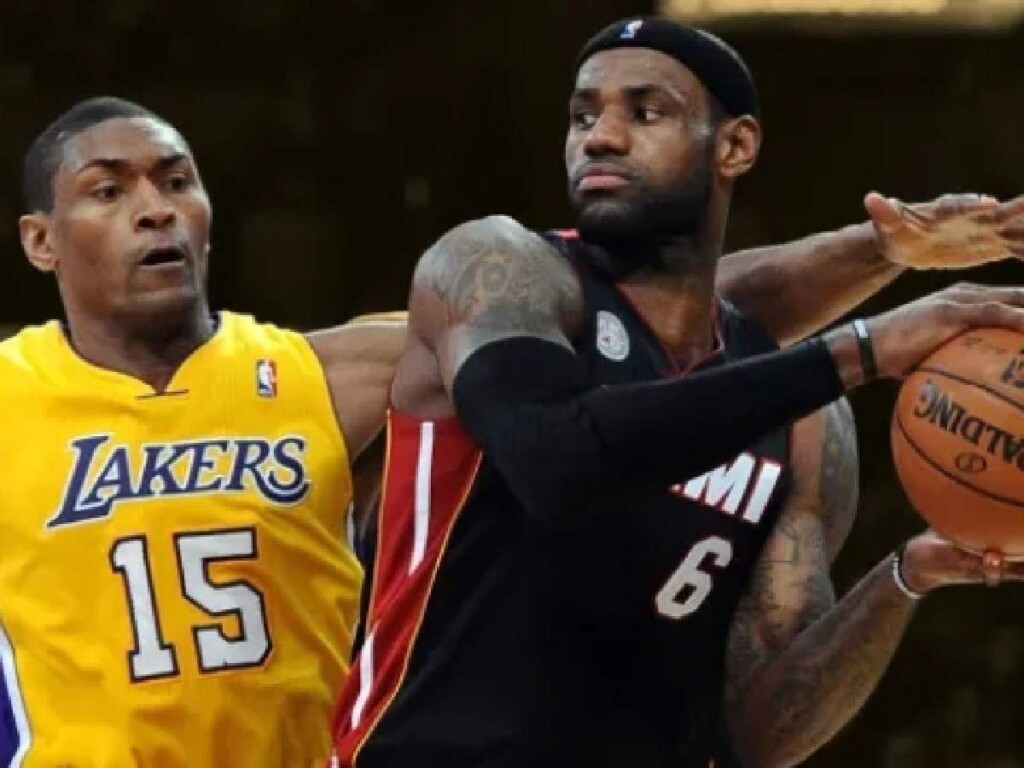 Ron Artest and LeBron James (Jayne Kamin-Oncea-USA TODAY Sports)