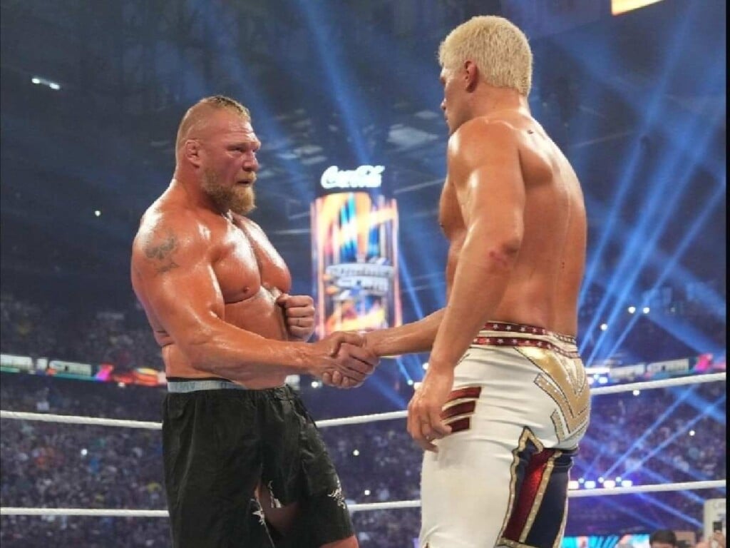 Brock Lesnar and Cody 6