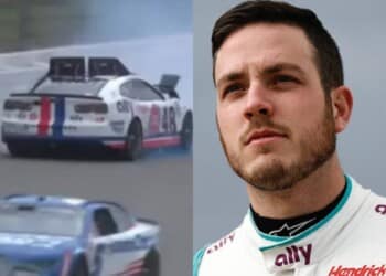 Alex Bowman in Michigan (Credits: Twitter and Hendrick Motorsports)