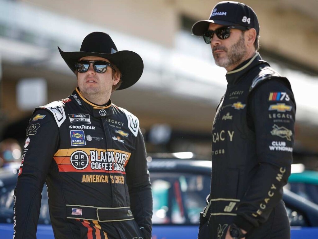 Noah Gragson and Jimmie Johnson