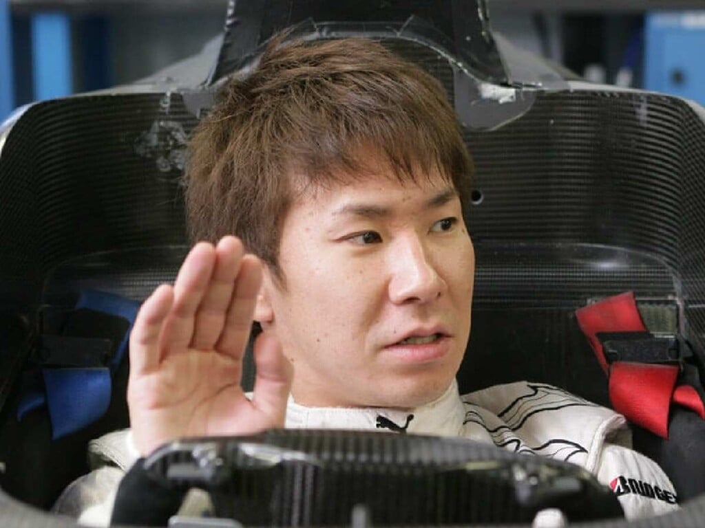 Kamui Kobayashi in his car