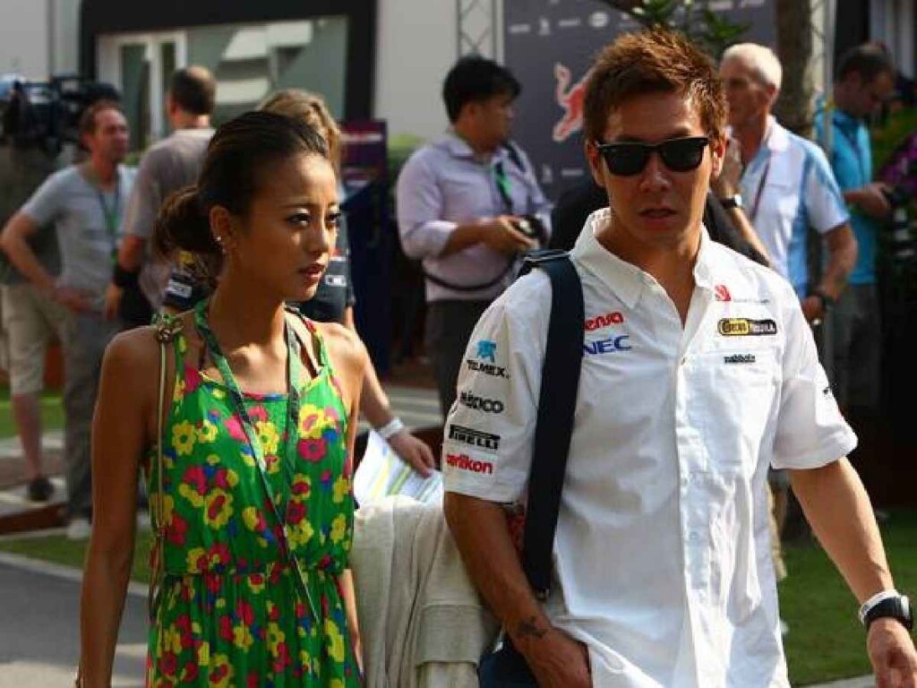 Kamui Kobayashi and his girlfriend