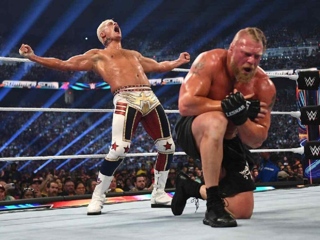 Brock Lesnar and Cody Rhodes