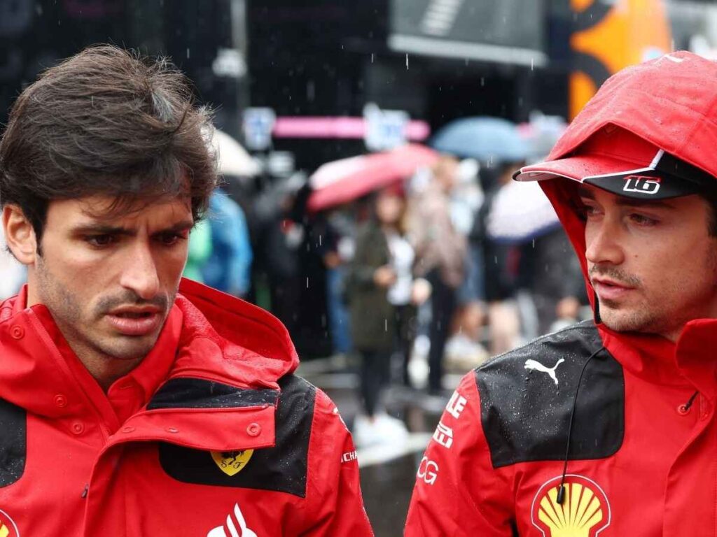 Carlos Sainz and Charles Leclerc