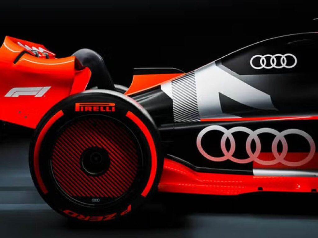 Audi's F1 announcement livery (image via Evening Standard)