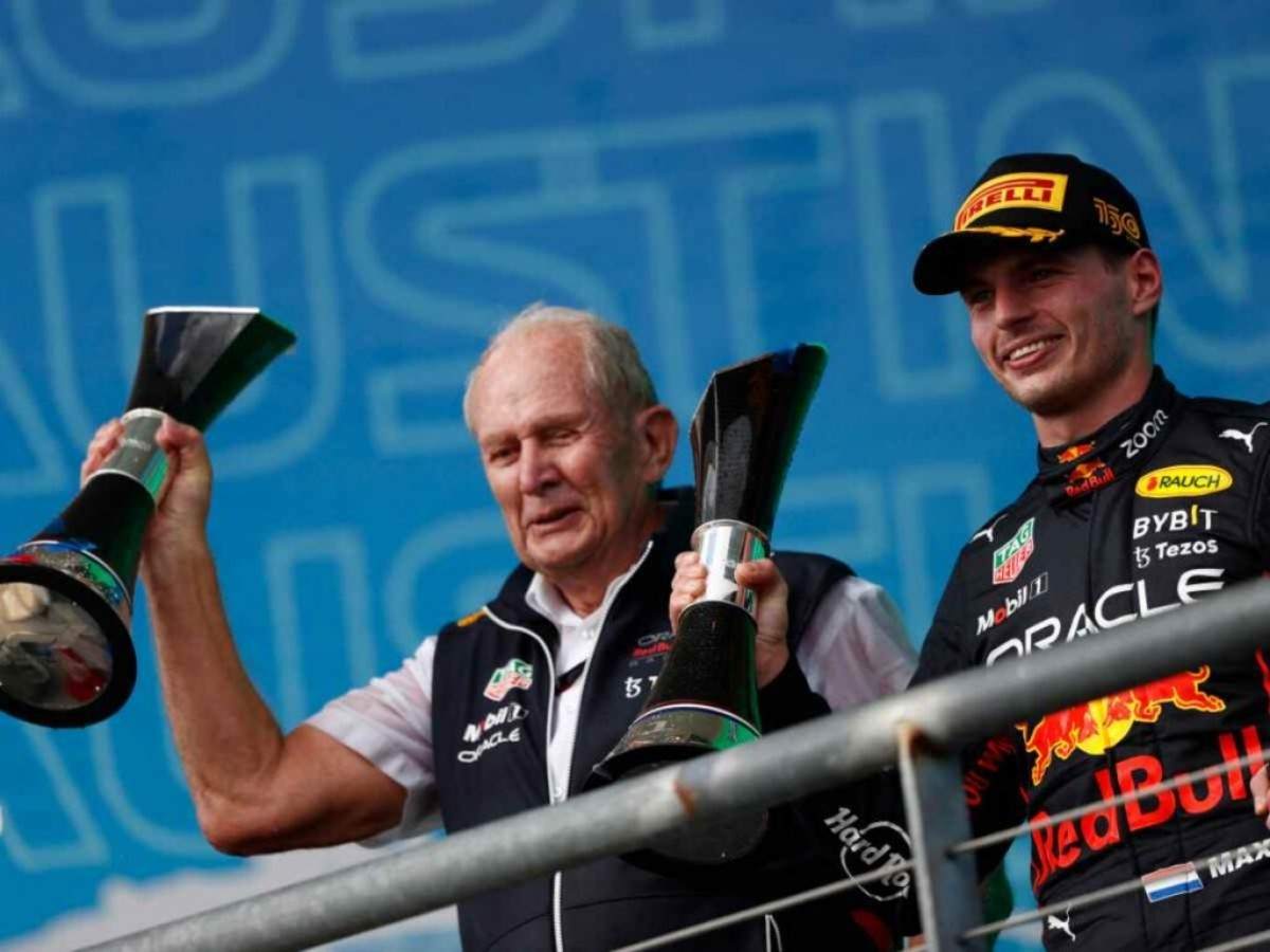 Dr. Helmut Marko and Max Verstappen (image via GPFans)