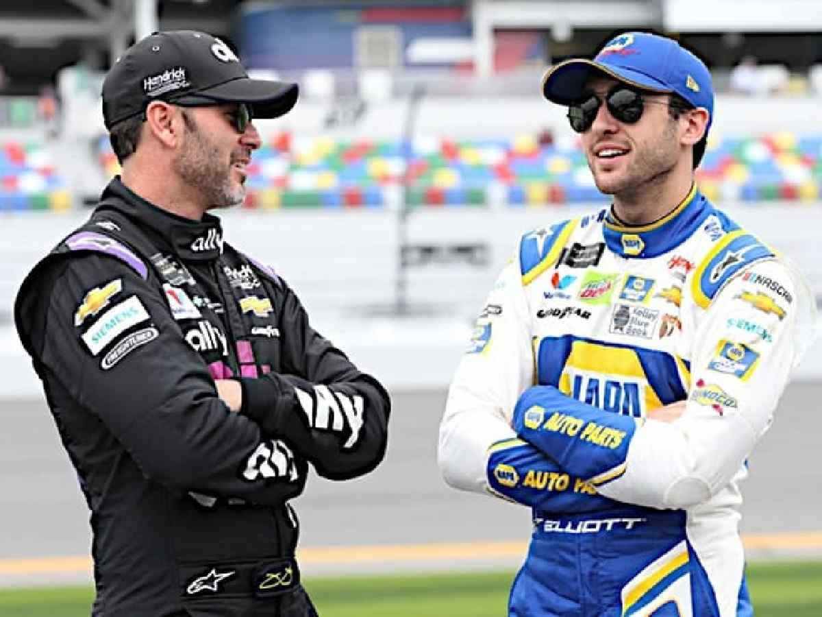 Jimmie Johnson and Chase Elliott (Credits: NKP)