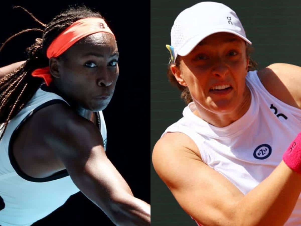 Coco Gauff(L) and Iga Swiatek(R)(Image via ESPN and France 24)