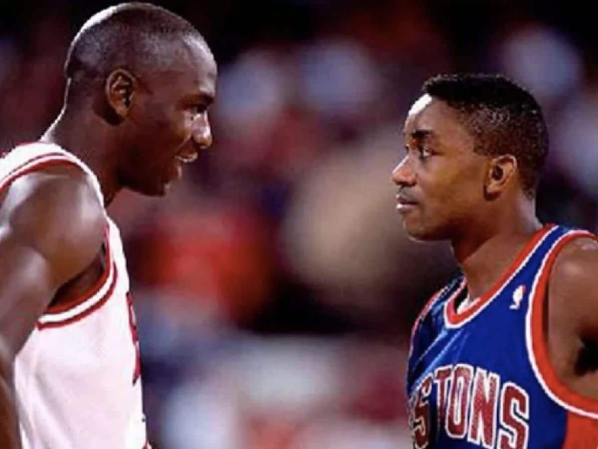 Michael Jordan and Isiah Thomas