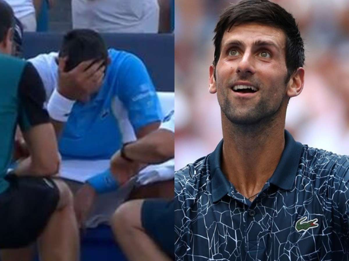 WATCH: Novak Djokovic lashes out on his box for energy drink as the heat wears him down at the Cincinnati Masters finals against Carlos Alcaraz