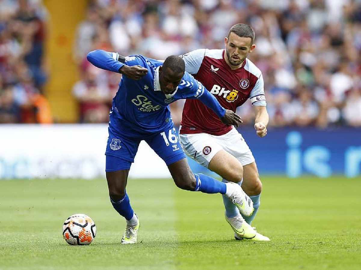 John McGinn against Everton. 