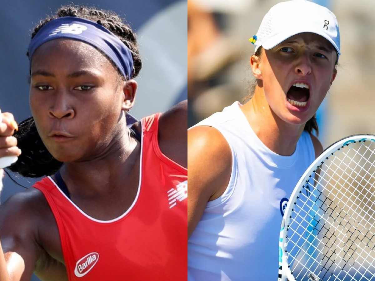 Gauff (L) and Swiatek(R) 