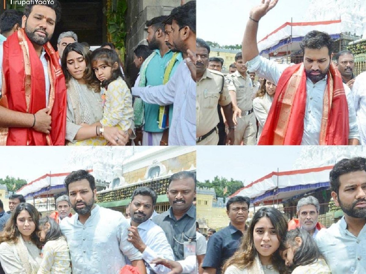 WATCH: Indian Captain Rohit Sharma visits Tirupati Balaji Temple ahead of Asia Cup 2023