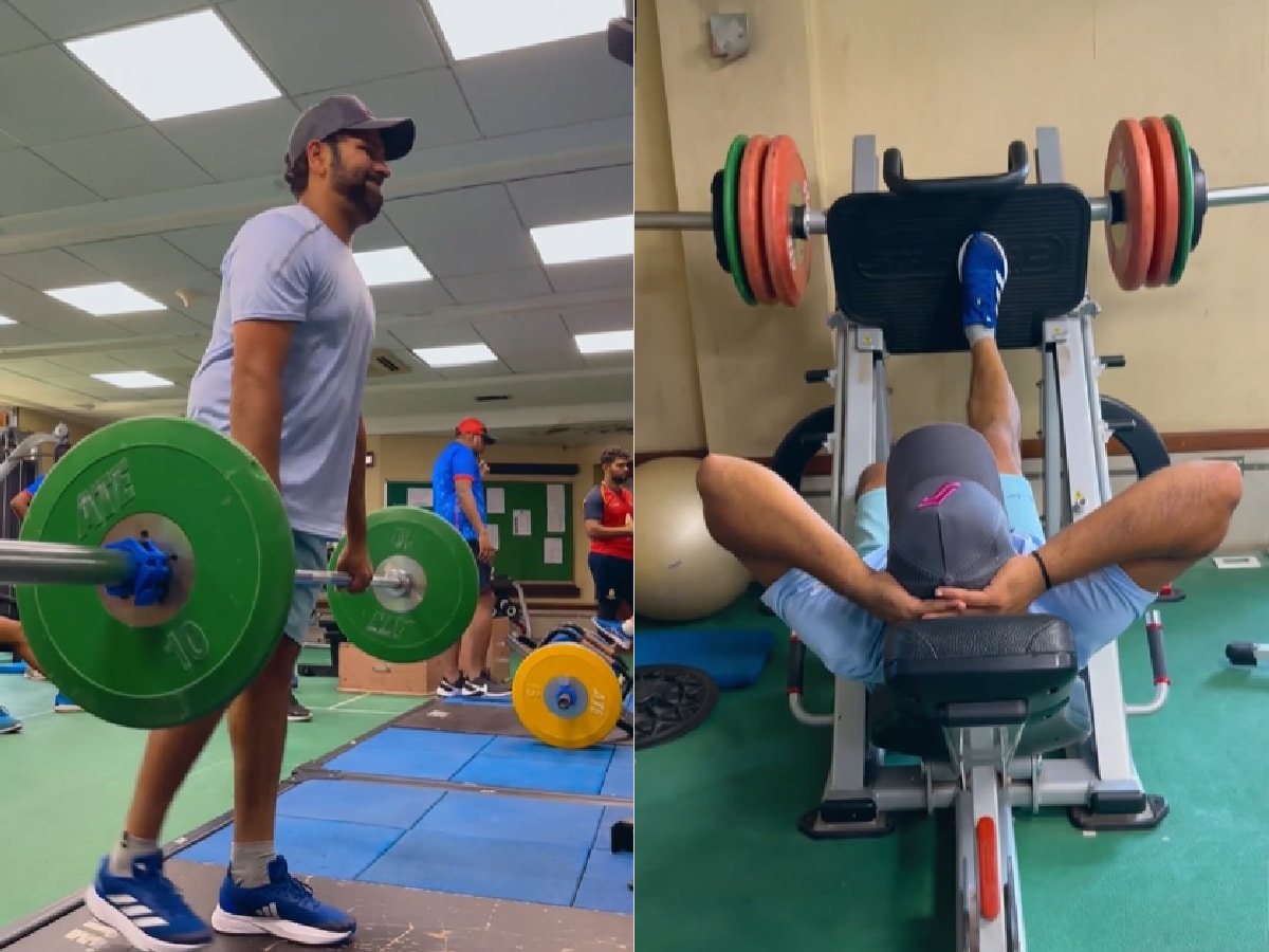 WATCH: Indian Captain Rohit Sharma sweats it out in the gym ahead of Asia Cup, fans react