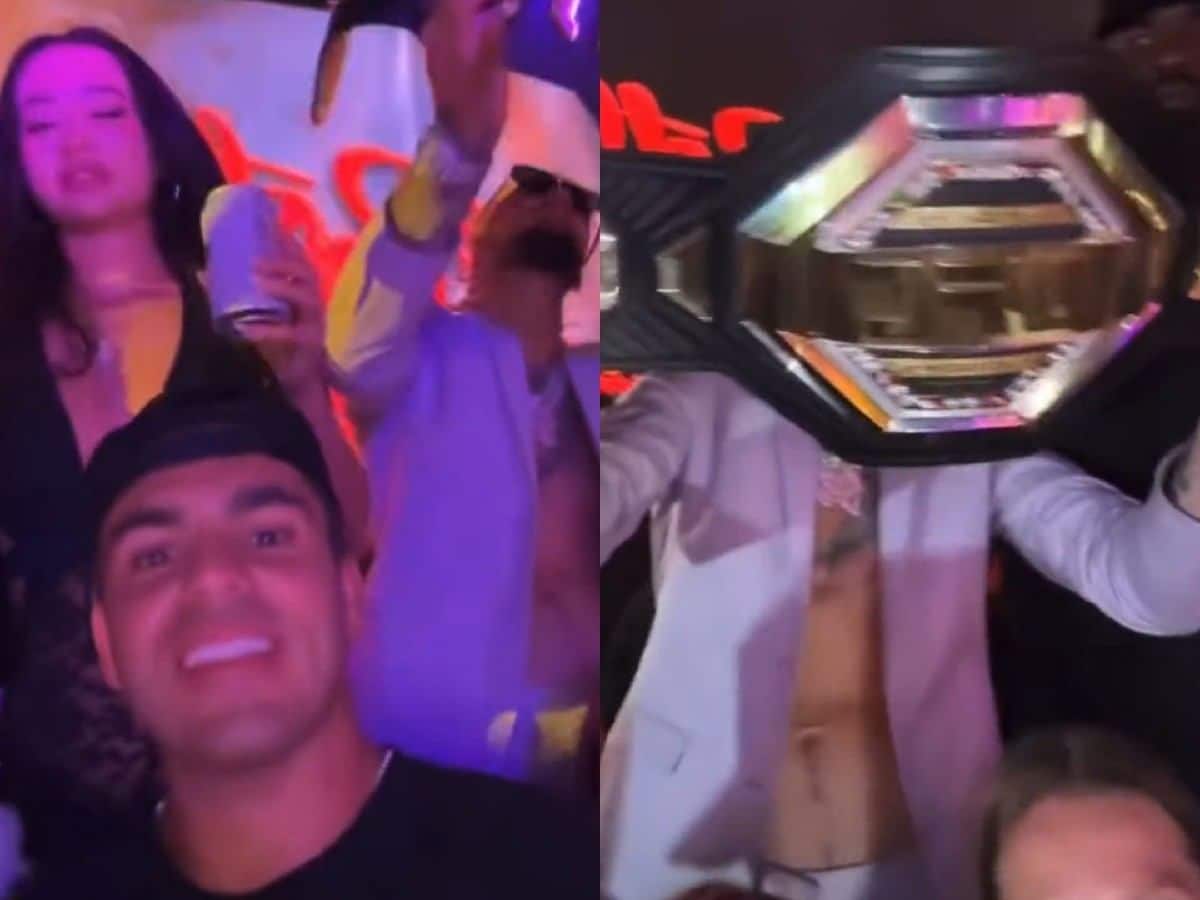 WATCH: Sean O’Malley shows off belt in club as ‘Superstar’ song blasts in the background