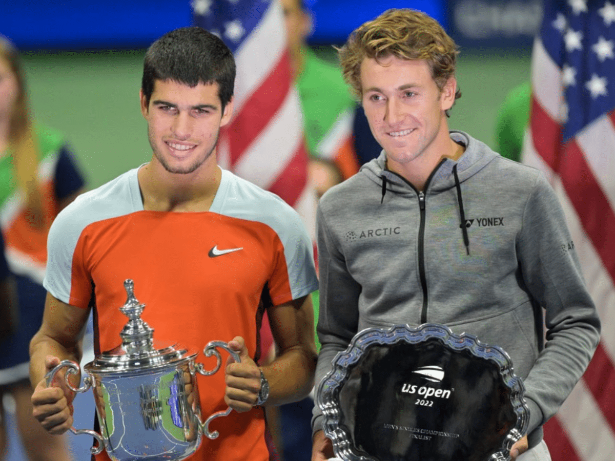 Carlos Alcaraz and Casper Ruud from US Open 2022