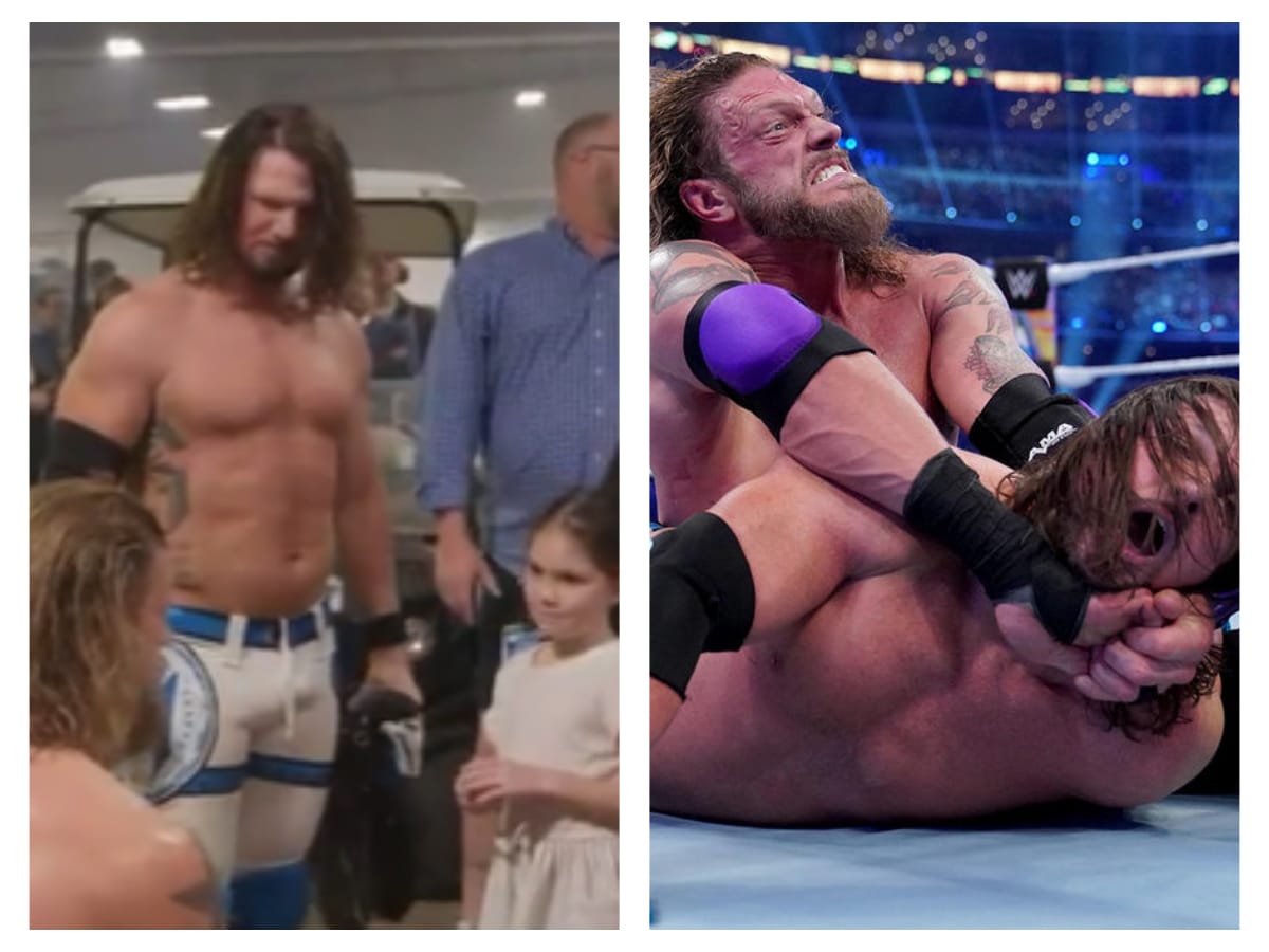 WATCH: How Edge consoled AJ Styles’ heartbroken daughter after defeating him at WrestleMania 38