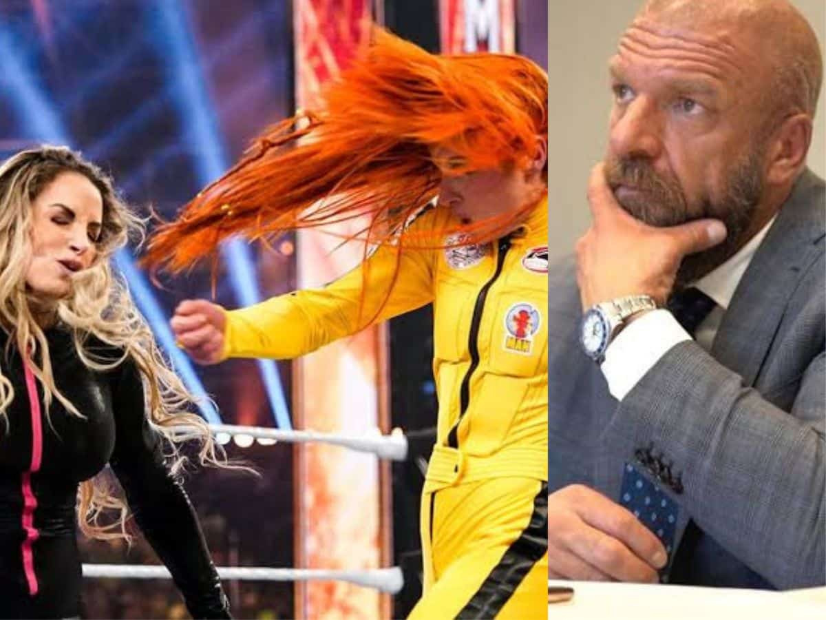 “Bruh HHH can’t book women”- WWE Universe blasts Triple H for prolonging Becky Lynch vs. Trish Stratus feud after disappointing finish on Raw