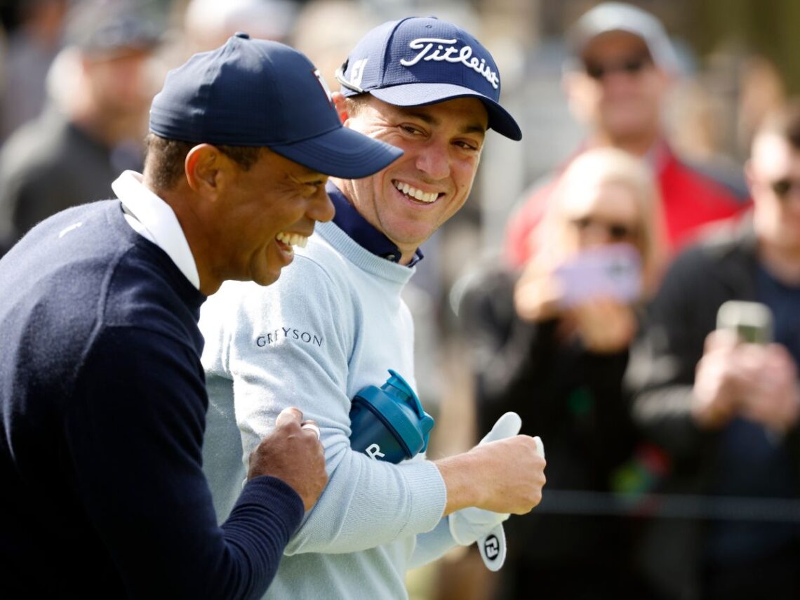 Tiger Woods and Justin Thomas