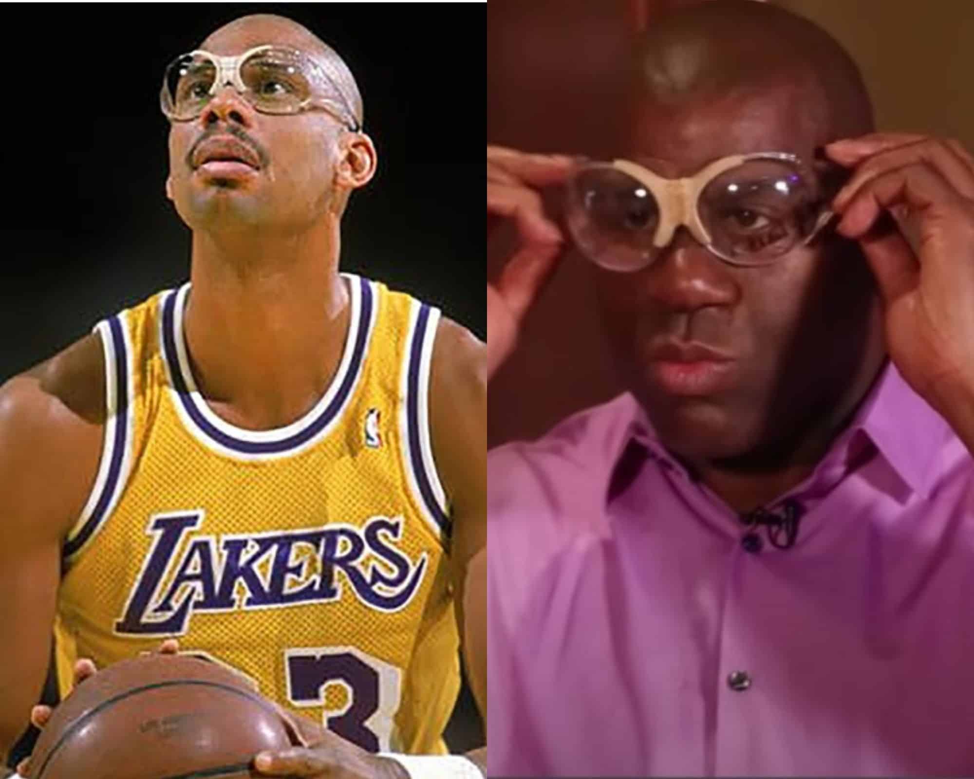 WATCH: Magic Johnson SLAYING in NBA legend Kareem Abdul-Jabbar’s famous goggles