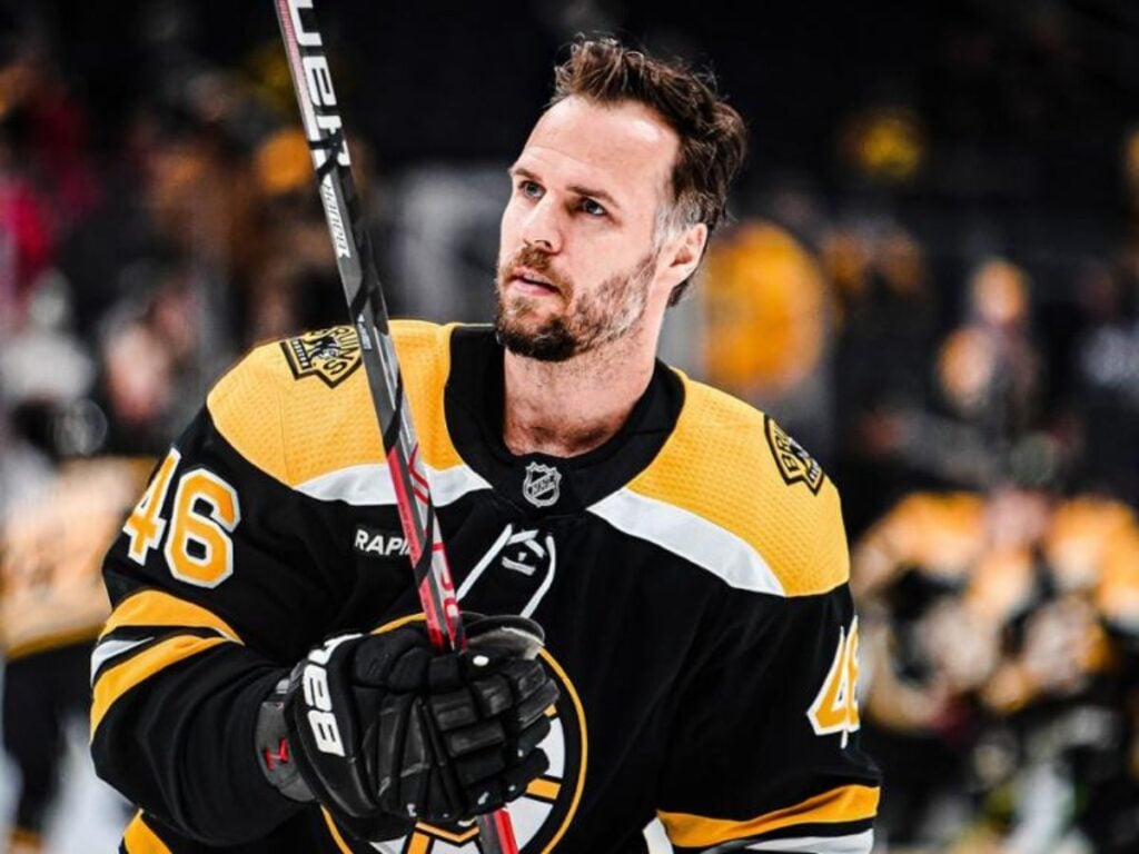 David Krejci with Bruins