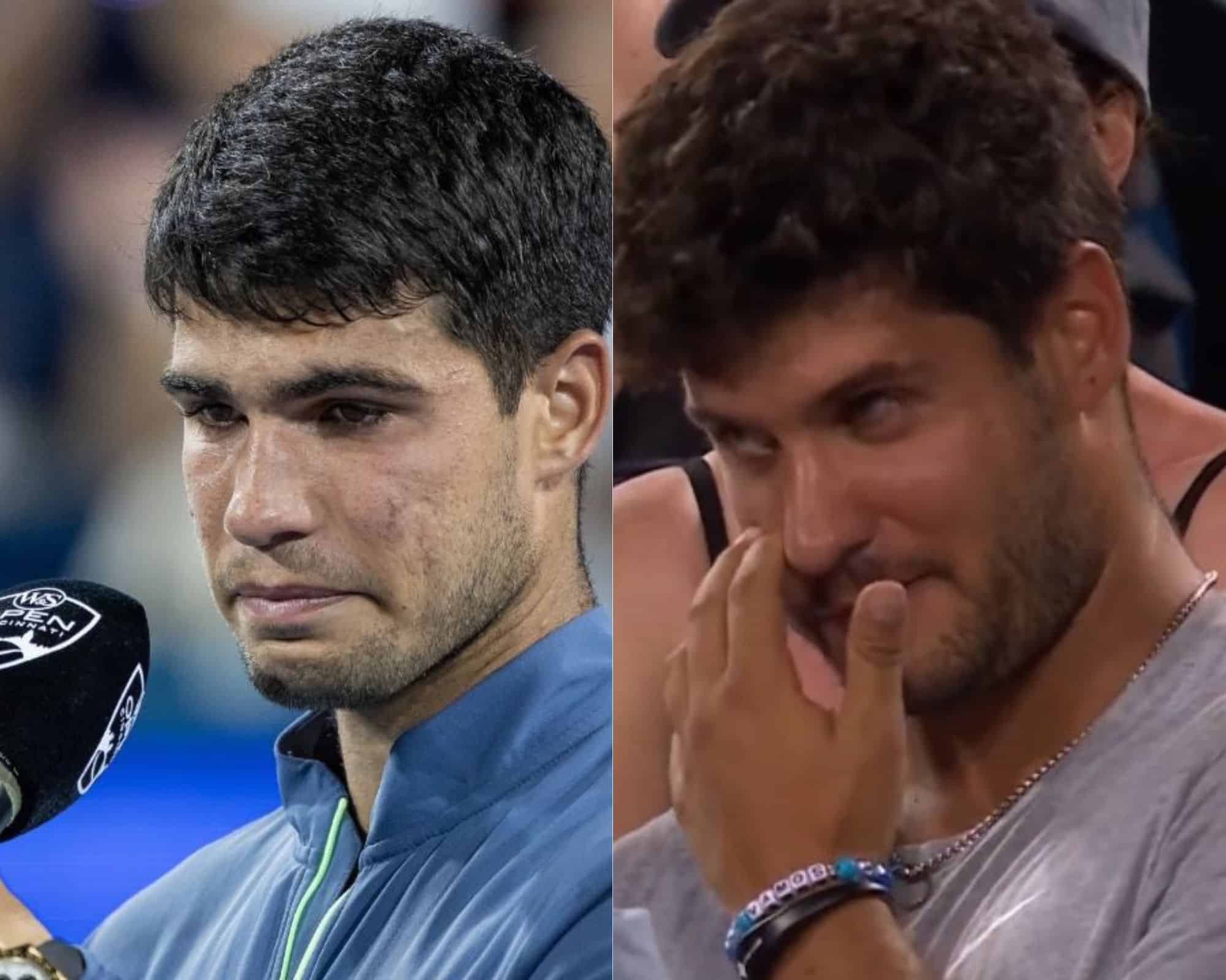 WATCH: Carlos Alcaraz and his brother break down in tears following his loss to Novak Djokovic in the Cincinnati Masters final