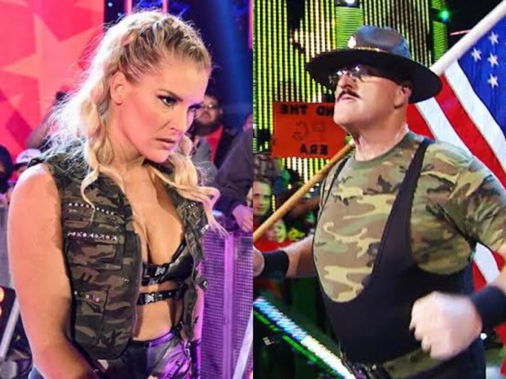 Lacey Evans and Sgt. Slaughter 