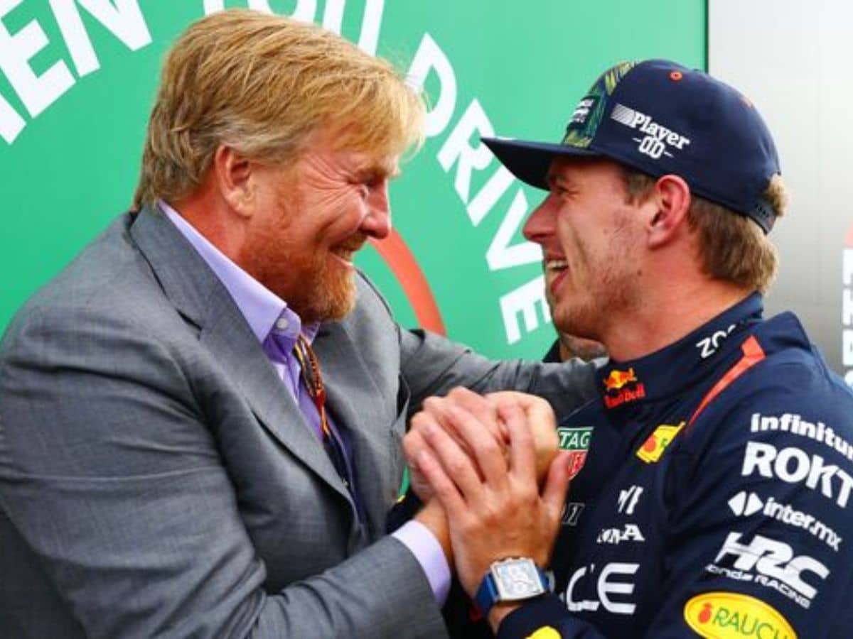 Max Verstappen’s record breaking heroics earns royal applause from Dutch King following rain guzzling Dutch GP